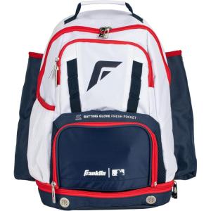 image:imageFranklin Sports Gameday Baseball  Fastpitch Softball Backpacks  Adult  Youth Bat Bags for Equipment  Waterproof BatpacksRedWhiteBlue
