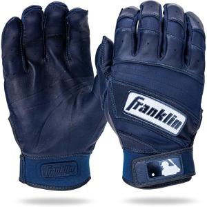image:imageFranklin Sports MLB Baseball Batting Gloves  Natural II Batting Gloves for Baseball  Softball  Adult Batting Glove PairsHiLite Navy