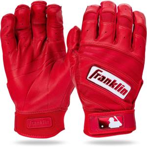 image:imageFranklin Sports MLB Baseball Batting Gloves  Natural II Batting Gloves for Baseball  Softball  Adult Batting Glove PairsRed