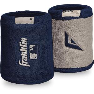 image:imageFranklin Sports MLB Wristbands  Xvent  Baseball  Softball  4 inches  Breathable  DurableNavy  Gray