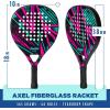 image:imageFranklin Sports  Axel Padel Set  2 Fiberglass Padel Rackets with Foam Core Balls amp Carrying Case and Replacement BallsAxel Padel Set
