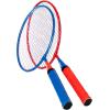 image:imageFranklin Sports Badminton Racket Set  Smashminton Oversize  2 Player Backyard Youth Set with Birdies for KidsRed and Blue