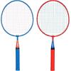 image:imageFranklin Sports Badminton Racket Set  Smashminton Oversize  2 Player Backyard Youth Set with Birdies for KidsRed and Blue