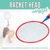 image:imageFranklin Sports Badminton Racket Set  Smashminton Oversize  2 Player Backyard Youth Set with Birdies for KidsRed and Blue