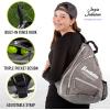 image:imageFranklin Sports Pickleball Bags  Pickleball Sling Bag Backpack for Gear  Equipment  Bag for Men Women  Holds Paddles Balls  Accessories  Gray