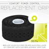 image:imageFranklin Sports Pickleball Paddle Replacement Grip  Paddle Handle Overgrip Tape  Cushioned Handle Wrap  Soft and Tacky  Moisture Wicking Pickleball Grip Tape  Black