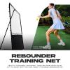 image:imageFranklin Sports Pickleball Rebounder Net  Pickleball Training  Practice Equipment  Portable Folding Net for Singles  Doubles Training  Court Markers Included  83 Inches