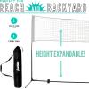 image:imageFranklin Sports Portable Adjustable Height 10ft Wide Net  for Badminton Kids Volleyball Pickleball  Tennis