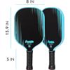 image:imageFranklin Sports Pro Pickleball Paddles  Signature Carbon Series T700 Carbon Fiber Surface  USA Pickleball USAPA Tournament Approved  13mm Polypropylene Core  PinkTraditional  Blue