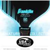 image:imageFranklin Sports Pro Pickleball Paddles  Signature Carbon Series T700 Carbon Fiber Surface  USA Pickleball USAPA Tournament Approved  13mm Polypropylene Core  PinkElongated  Blue