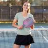 image:imageFranklin Sports Womens Womens Aloe Cross Back VNeck TShirt  Relaxed FitAloe