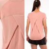 image:imageFranklin Sports Womens Womens Rose Gold Cross Back VNeck TShirt  Relaxed FitRose Gold
