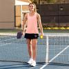 image:imageFranklin Sports Womens Womens Rose Gold Lattice Back Tank Top  Relaxed FitRose Gold