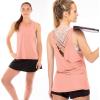 image:imageFranklin Sports Womens Womens Rose Gold Lattice Back Tank Top  Relaxed FitRose Gold