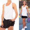 image:imageFranklin Sports Womens Womens White Lattice Back Tank Top  Relaxed FitWhite