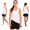 image:imageFranklin Sports Womens Womens White Lattice Back Tank Top  Relaxed FitWhite