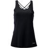 image:imageFranklin Sports Womens Womens Lattice Back Tank Top  Relaxed FitBlack