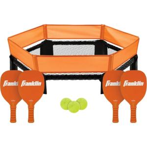 image:imageFranklin Sports PIcklePop Game Set  Outdoor Yard amp Beach Pickleball Game for Kids  Adults  Pickleball Players  Includes Net 3 Balls 4 Paddles  Carrying Case