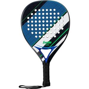 image:imageFranklin Sports Padel Racket  Aurora  Carbon Fiber Diamond Shape Padel Racket with Foam Core  MAX Grit Surface  365g  Premium for Intermediate  Advanced Players  Blue