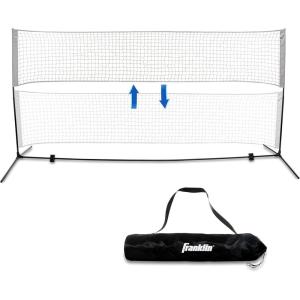 image:imageFranklin Sports Portable Adjustable Height 10ft Wide Net  for Badminton Kids Volleyball Pickleball  Tennis
