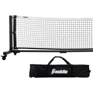 image:imageFranklin Sports Skinny Singles 11 Foot Pickleball Net  Portable Outdoor Pickleball Net for Practice  Carry Bag for Driveway Backyard  More  Durable Aluminum Construction