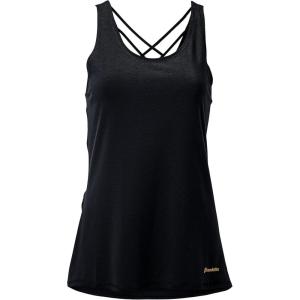 image:imageFranklin Sports Womens Womens Lattice Back Tank Top  Relaxed FitBlack