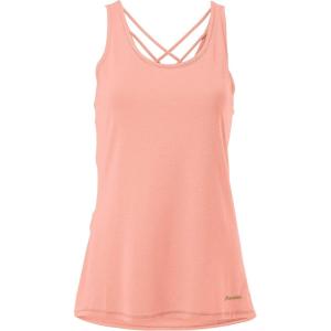 image:imageFranklin Sports Womens Womens Rose Gold Lattice Back Tank Top  Relaxed FitRose Gold