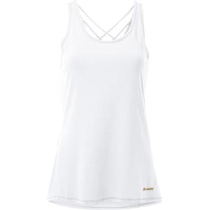 image:imageFranklin Sports Womens Womens White Lattice Back Tank Top  Relaxed FitWhite