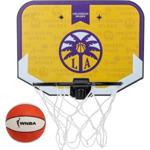 image:imageFranklin Sports WNBA Team Mini Over the Door Basketball Hoops  WNBA Fan Shop Mini Hoops for Bedroom  OfficeLos Angeles Sparks