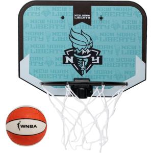 image:imageFranklin Sports WNBA Team Mini Over the Door Basketball Hoops  WNBA Fan Shop Mini Hoops for Bedroom  OfficeNY Liberty