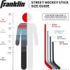 image:imageFranklin Sports Street Hockey Sticks  Ambush Junior Street Hockey Stick  Wood and Fiberglass Shaft  ABS Blade  One Piece Stick  46 52 58BlackGreen  Power