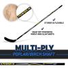 image:imageFranklin Sports Street Hockey Sticks  Ambush Junior Street Hockey Stick  Wood and Fiberglass Shaft  ABS Blade  One Piece Stick  46 52 58BlackYellow  Power