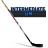 image:imageFranklin Sports Street Hockey Sticks  Ambush Junior Street Hockey Stick  Wood and Fiberglass Shaft  ABS Blade  One Piece Stick  46 52 58Multi  Ambush