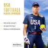 image:imageFranklin Sports USA Softball Batting Gloves  Infinite Powerstrap Womens Fastpitch  Softball Batting Gloves  Durable Full Wrap Cage Practice Gloves  Reinforced WristWhiteChrome