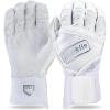 image:imageFranklin Sports USA Softball Batting Gloves  Infinite Powerstrap Womens Fastpitch  Softball Batting Gloves  Durable Full Wrap Cage Practice Gloves  Reinforced WristWhiteChrome