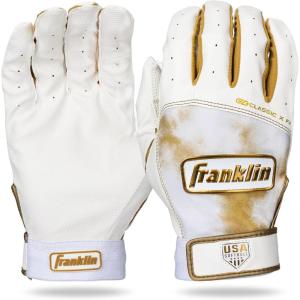 image:imageFranklin Sports Classic X Fast Pitch Batting GlovesWhiteGold