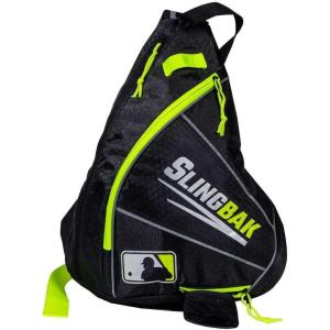 image:imageFranklin Sports MLB Slingbak Compact Baseball Bag  Youth and TBall Equipment Carry BagBlackOptic Yellow