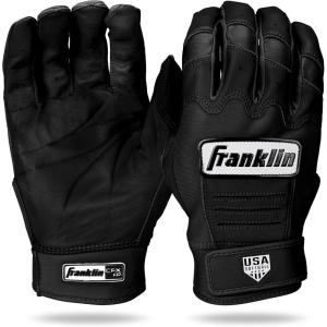 image:imageFranklin Sports USA Softball Womens Batting Gloves Fastpitch  Slowpitch Girls Gloves  Adult  Youth PairsBlack