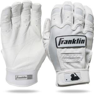 image:imageFranklin Sports USA Softball Womens Batting Gloves Fastpitch  Slowpitch Girls Gloves  Adult  Youth PairsChrome White