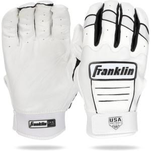 image:imageFranklin Sports USA Softball Womens Batting Gloves Fastpitch  Slowpitch Girls Gloves  Adult  Youth PairsWhiteBlack