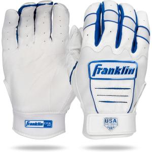 image:imageFranklin Sports USA Softball Womens Batting Gloves Fastpitch  Slowpitch Girls Gloves  Adult  Youth PairsWhiteRoyal