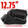 image:imageFranklin Sports CTZ5000 Baseball Gloves  Adult  Youth Fielding Gloves  Catchers Mitts  Multiple Styles  ColorsBlack Chrome