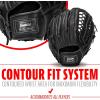 image:imageFranklin Sports CTZ5000 Baseball Gloves  Adult  Youth Fielding Gloves  Catchers Mitts  Multiple Styles  ColorsBlack Chrome