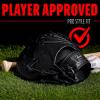 image:imageFranklin Sports CTZ5000 Baseball Gloves  Adult  Youth Fielding Gloves  Catchers Mitts  Multiple Styles  ColorsBlack Chrome