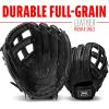 image:imageFranklin Sports CTZ5000 Baseball Gloves  Adult  Youth Fielding Gloves  Catchers Mitts  Multiple Styles  ColorsBlack Chrome
