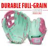 image:imageFranklin Sports CTZ5000 Baseball Gloves  Adult  Youth Fielding Gloves  Catchers Mitts  Multiple Styles  ColorsMintPink
