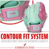 image:imageFranklin Sports CTZ5000 Baseball Gloves  Adult  Youth Fielding Gloves  Catchers Mitts  Multiple Styles  ColorsMintPink