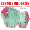 image:imageFranklin Sports CTZ5000 Baseball Gloves  Adult  Youth Fielding Gloves  Catchers Mitts  Multiple Styles  ColorsMintPink