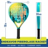 image:imageFranklin Sports Padel Racket  Endeavor  Fiberglass Padel Racket with Foam Core  365g  Premium Performance  BlueYellow