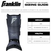 image:imageFranklin Sports Baseball  Softball Leg Guard PRT DST Series Adult Shin  Foot Shield for Batting  Protective Leg  Ankle Guard with Toe Plate  BlackGrey  One Size  Adult